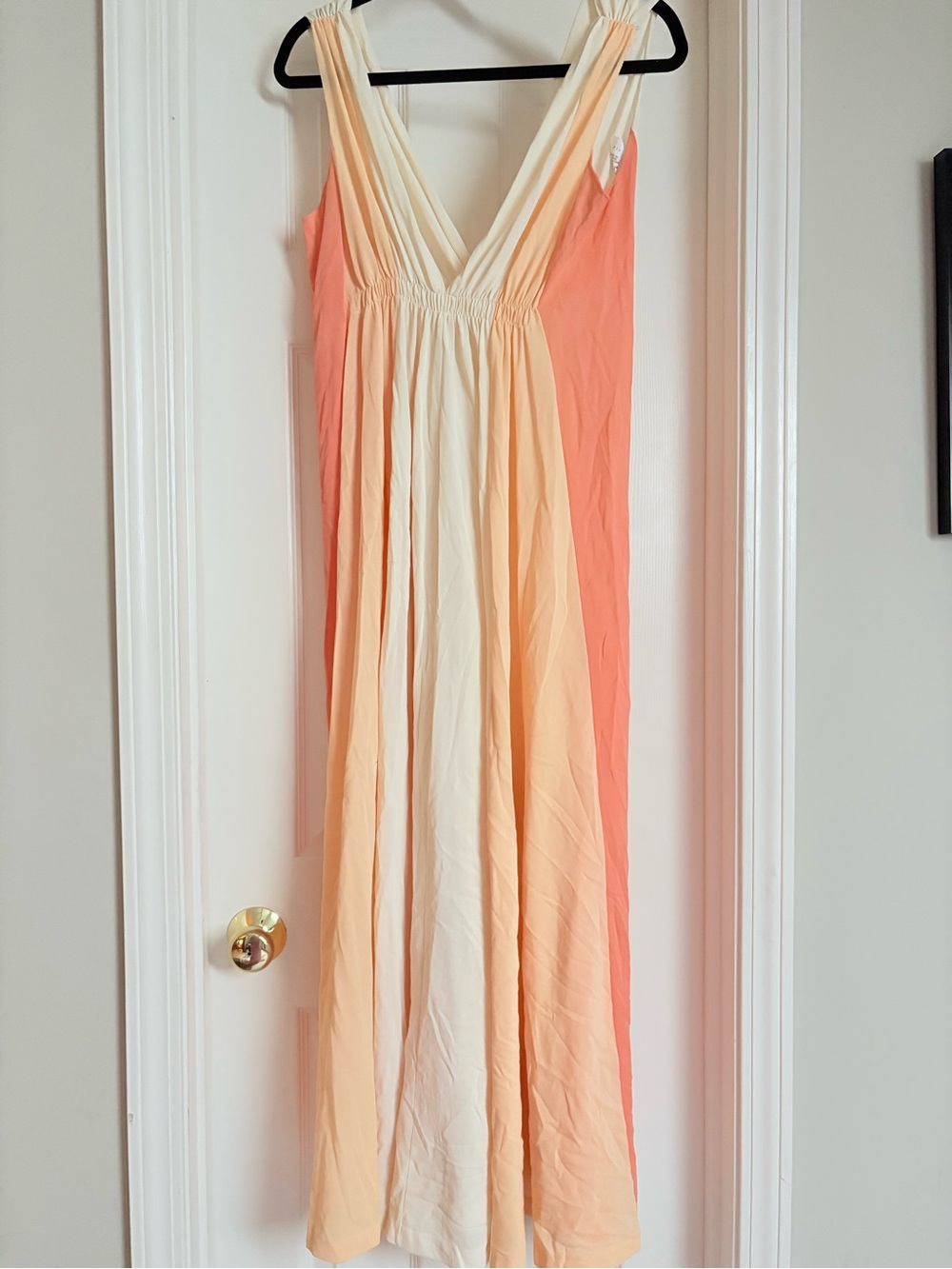 Vintage 70s creamsicle coloured house dress